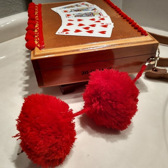 Suenos de Saundra  Upcycled Cigar Box Cards Satchel/Purse - Picture 5 of 11